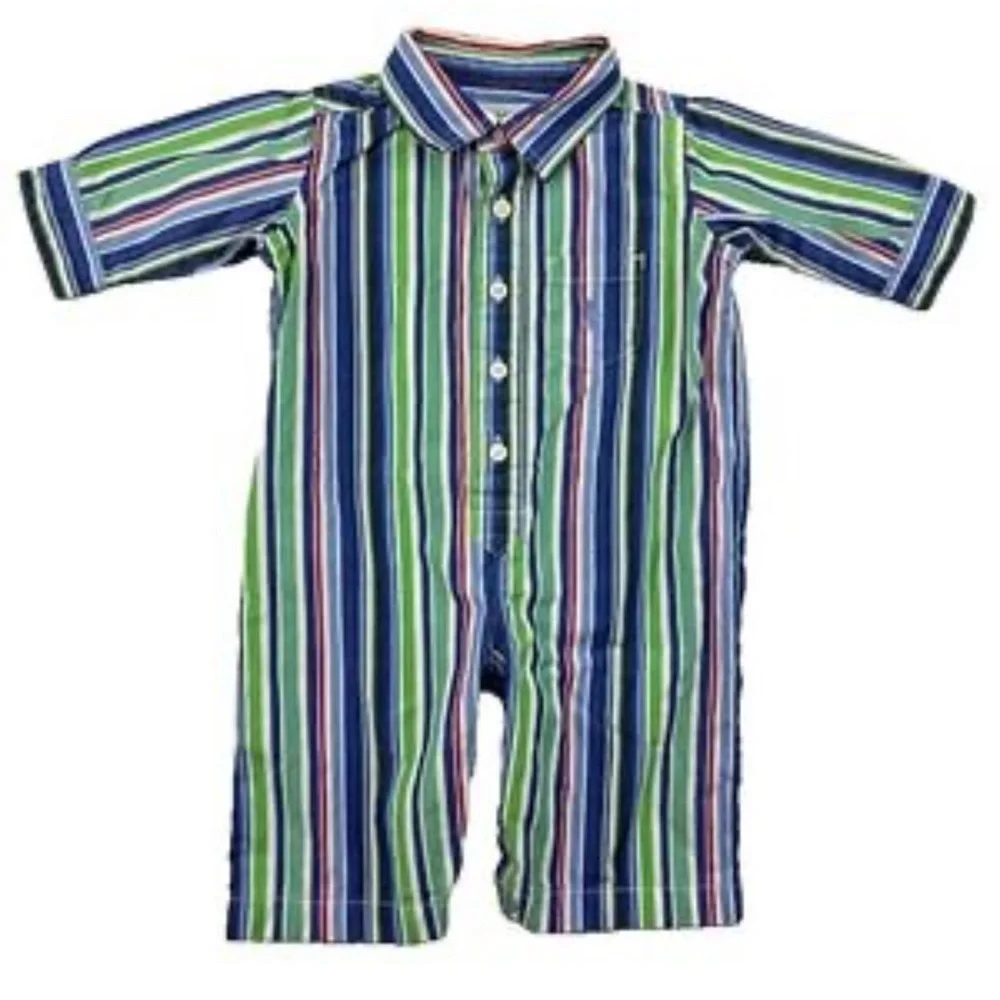 Ralph Lauren Rugby Striped Coverall size 3 months